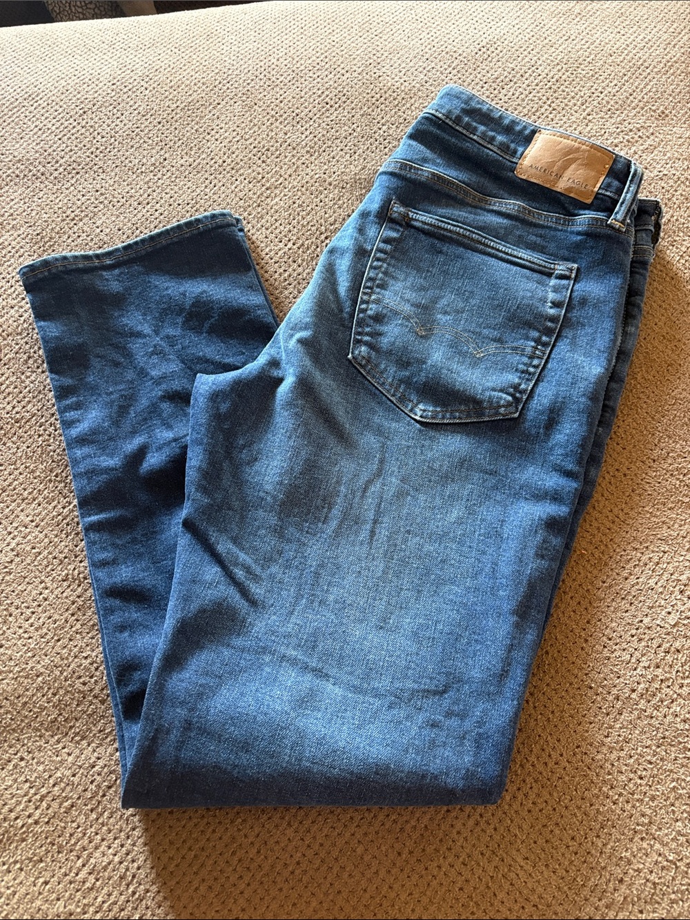 American Eagle Outfitters Slim Straight Men's Jeans - Blue Denim